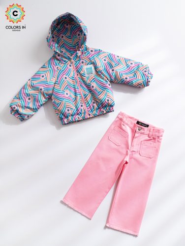 جاكت 22307 اكوا + بنطلون 22561 روز